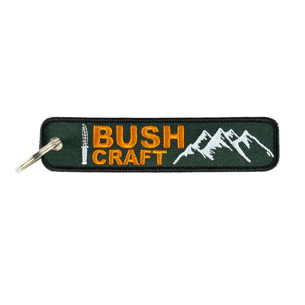 Schlüsselanhänger Bushcraft Outdoor or Camping Bush craftig 12,5x2,5cm #42125
