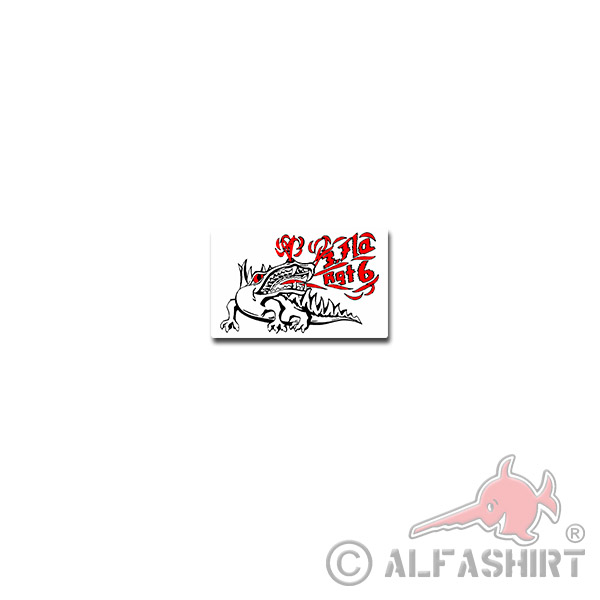 FlaRgt 6 Sticker Air Defense Training Lütjenburg Bundeswehr 11x7cm # A3930