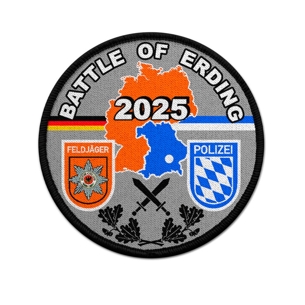 9cm Patch Battle of Erding Polizei Bayern schießt auf Bundeswehr Übung Sieg Gefecht 2025 #47035