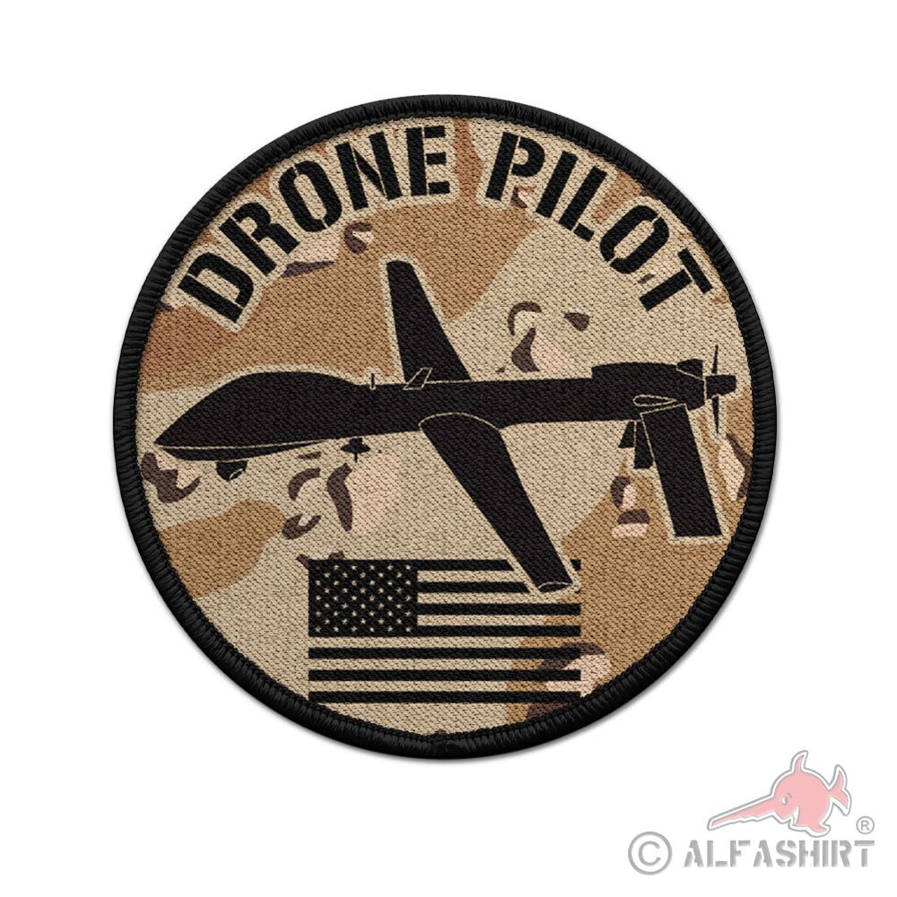 9cm Patch US DRONE PILOT desert camo USA Army Air Force Predator UAV #36739