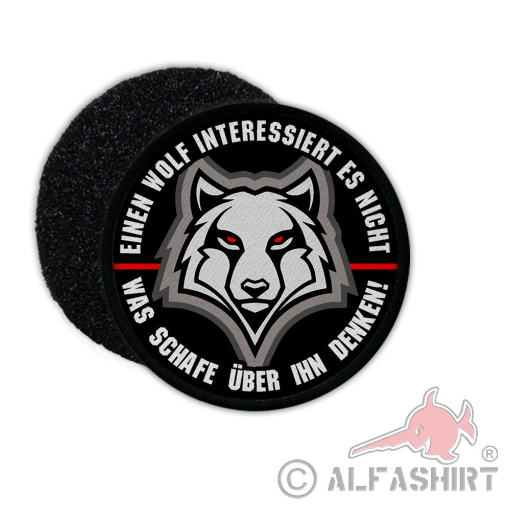 Patch Einen Wolf interessiert es nicht was Schafe über ihn denken Soldat #32064