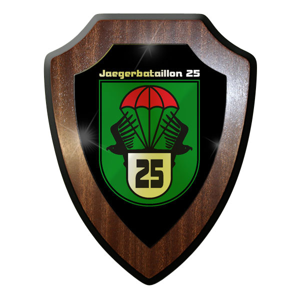 Wappenschild / Wandschild / Wappen Jäger Bataillon JgBtl 25 Wappen Emblem #9023