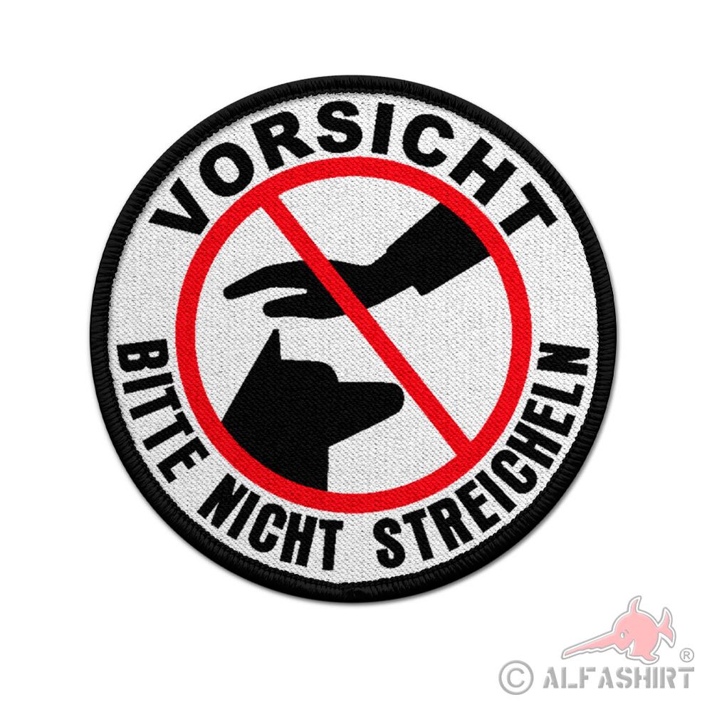 Patch Hund bitte nicht streicheln Hundegeschirr Brustgeschirr VORSICHT #39775