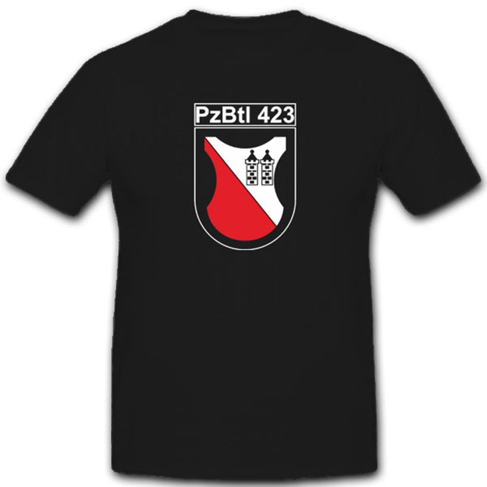 Wappen Abzeichen Pzbtl 423 Bundeswehr Panzerbataillon 143 Militär  T Shirt #3980