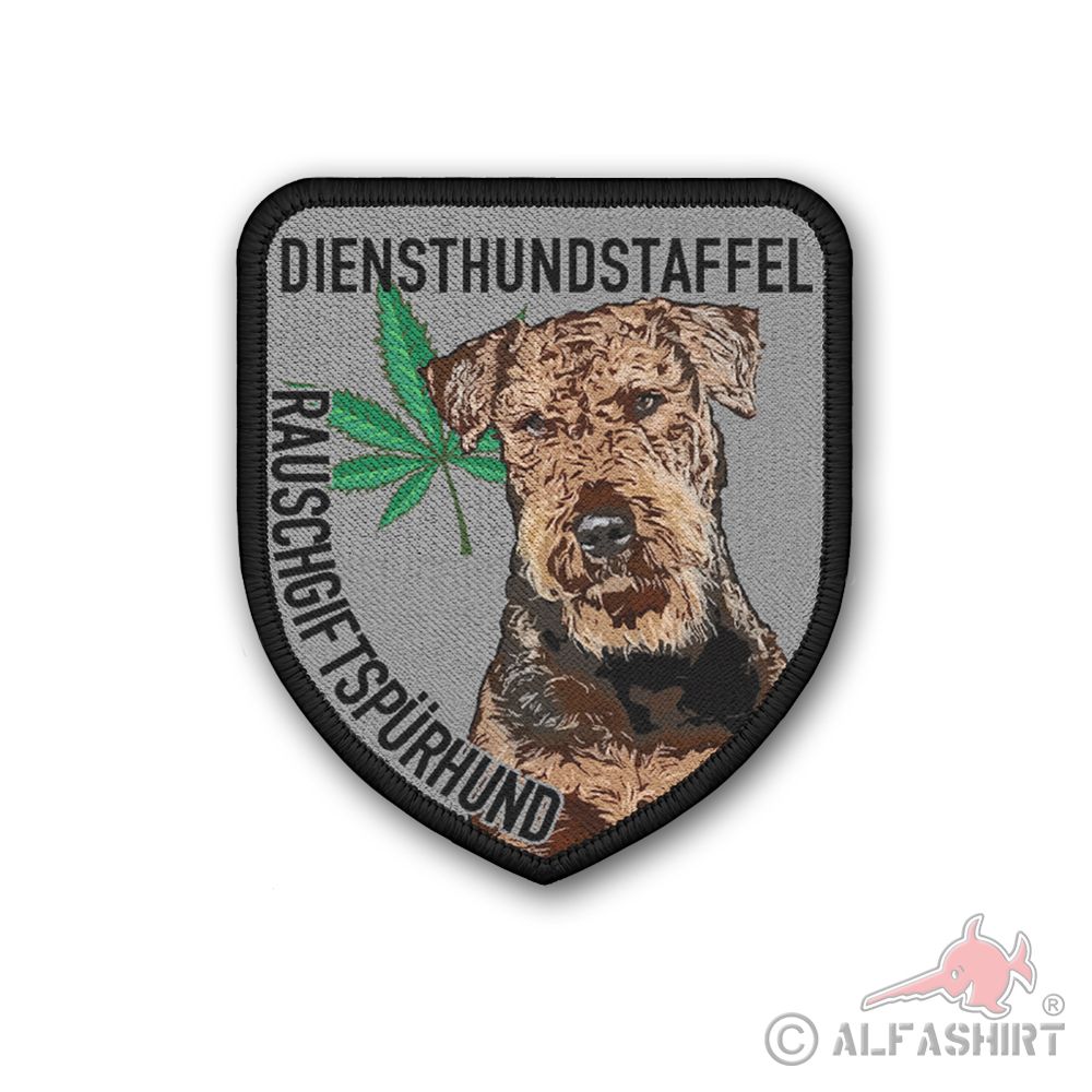 Patch Rauschgiftspürhund Diensthundestaffel Polizei BPOL NRW K9 7x6cm#36904