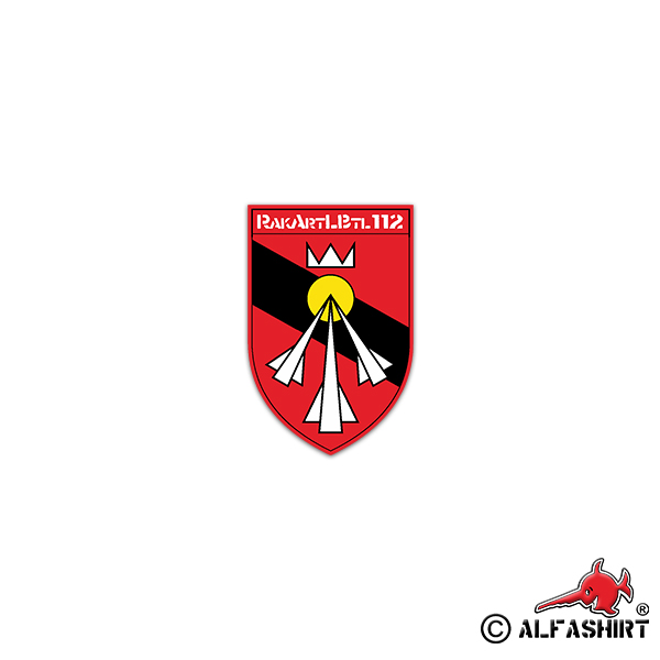 Aufkleber/Sticker RakArtBtl 112 Raketen Artillerie Delmenhorst 5x7cm#A2282