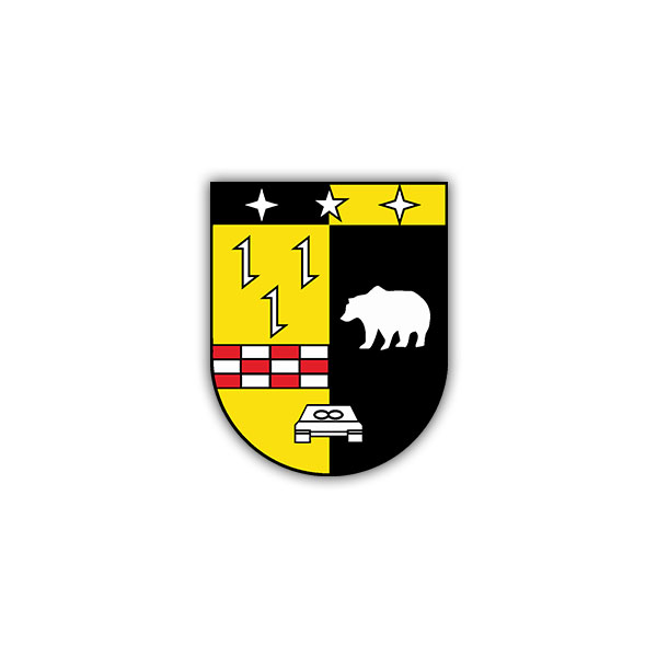 Sticker 3. PzBtl 203 Coat of Arms Badge Battalion BW 7x6cm A1256
