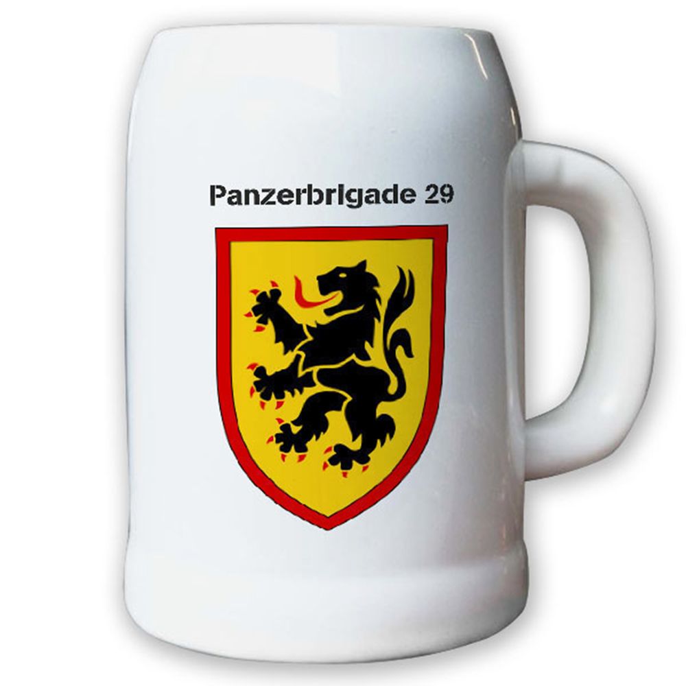 Krug / Bierkrug 0,5l -16.Bierkrug Panzerbrigade 29 PzBrig Brigade Einheit #12980
