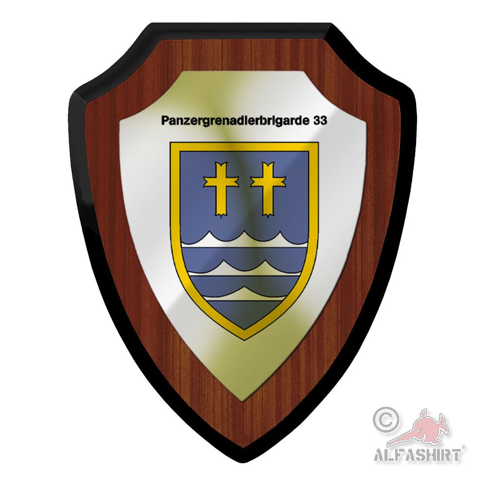Wappenschild Panzergrenadierbrigarde PzGrenBrig 33 Celle Heer 11 Soldat #45167