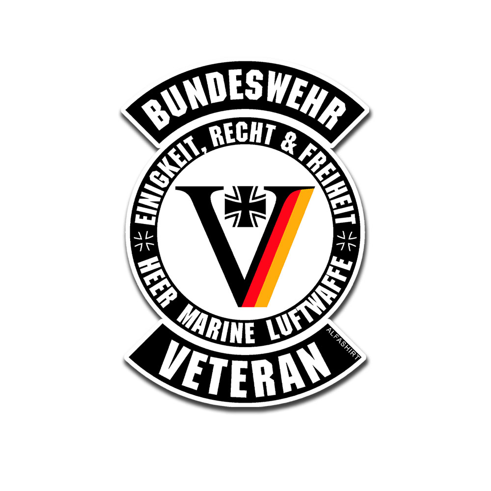 VETERAN Bundeswehr Einsatz Heer Marine Luftwaffe Deutschland 20cm x 14cm  #A5933