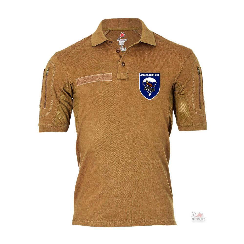 Tactical Polo 4 FschJgBtl 251 Kompanie Wappen Calw Bataillon T-Shirt #40985