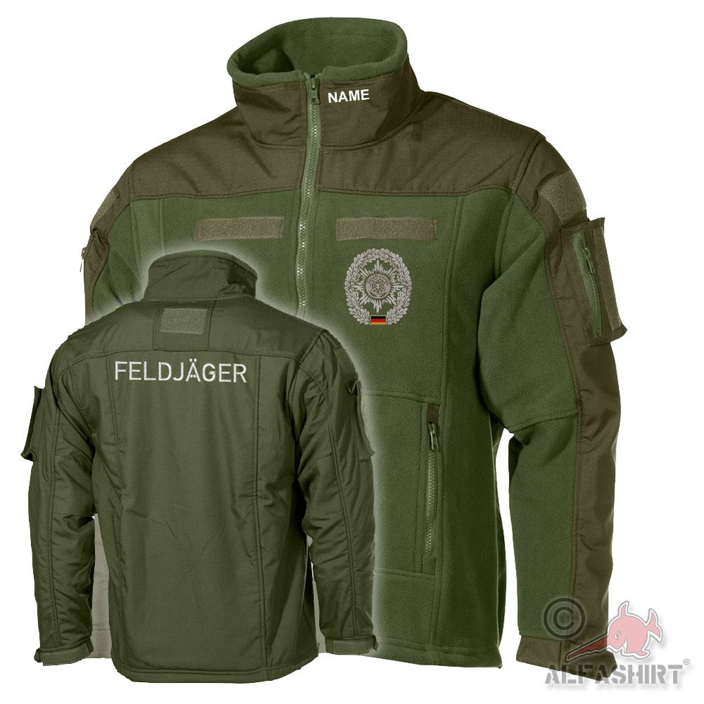Combat Fleece Jacket Feldjäger MP Military Police Beret Badge #44055