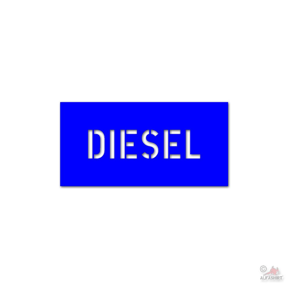 Lackierschablonen Aufkleber DIESEL BW Tank Deckel Klappe 8x2cm #A4695
