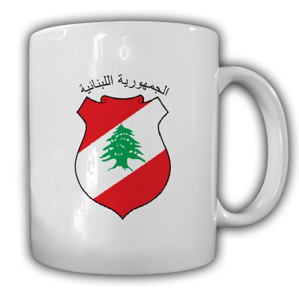 Libanon Wappen Emblem Libanesische Republik - Tasse #13681