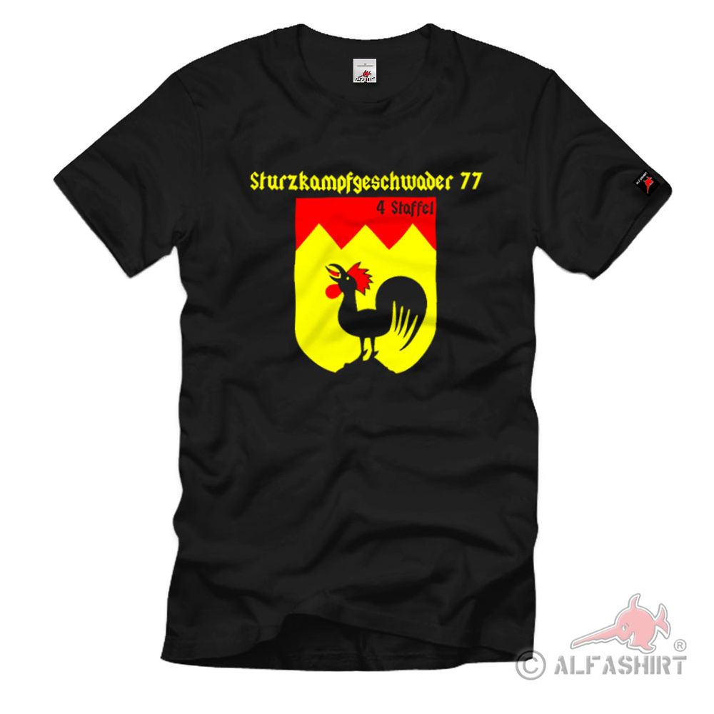 Sturzkampfgeschwader 77 4.Staffel Staffelabzeichen KG Luftwaffe T-Shirt #1070