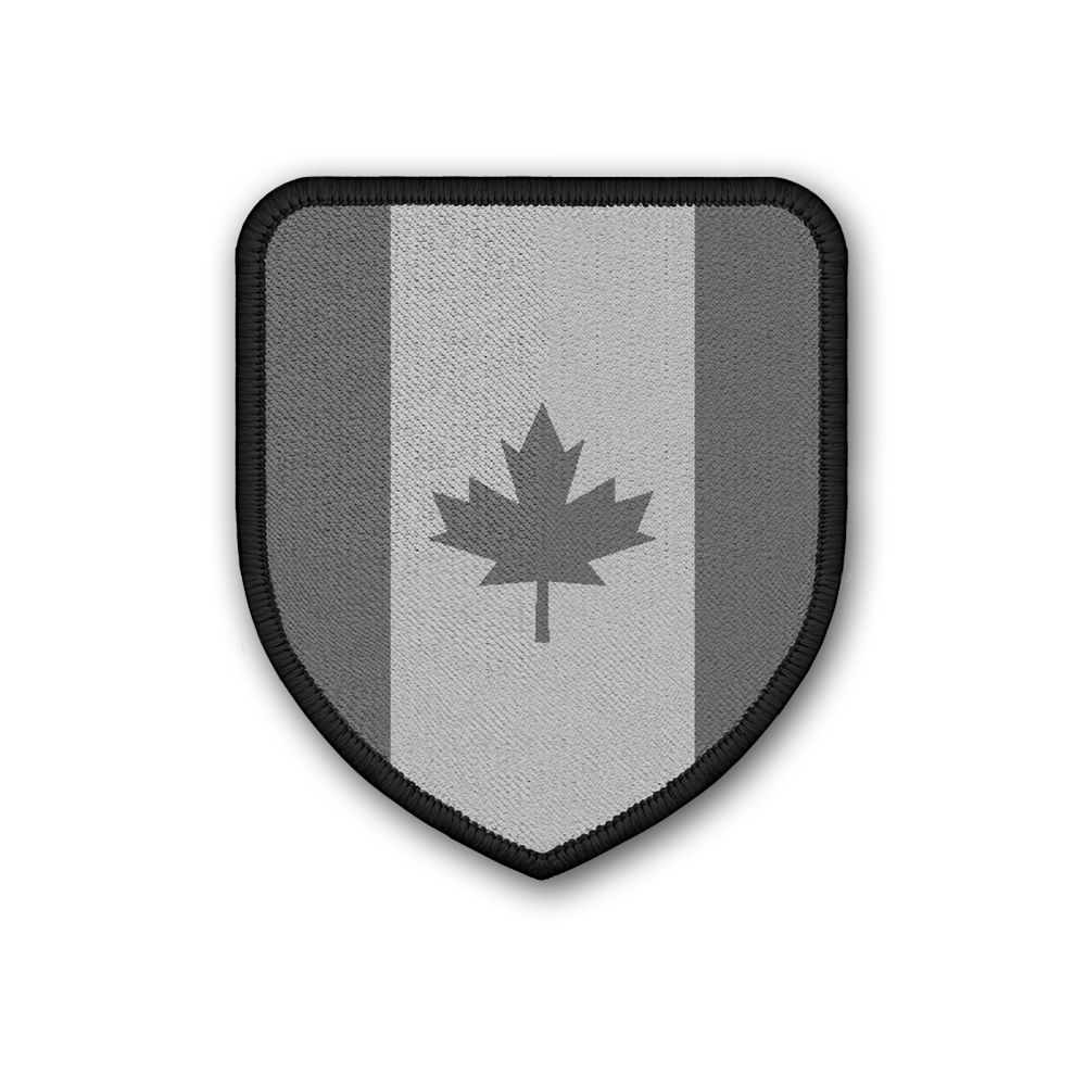 Patch Canada Tarn Schwarz Grau Coat of Arms Landesflagge Klett Plüsch #25266