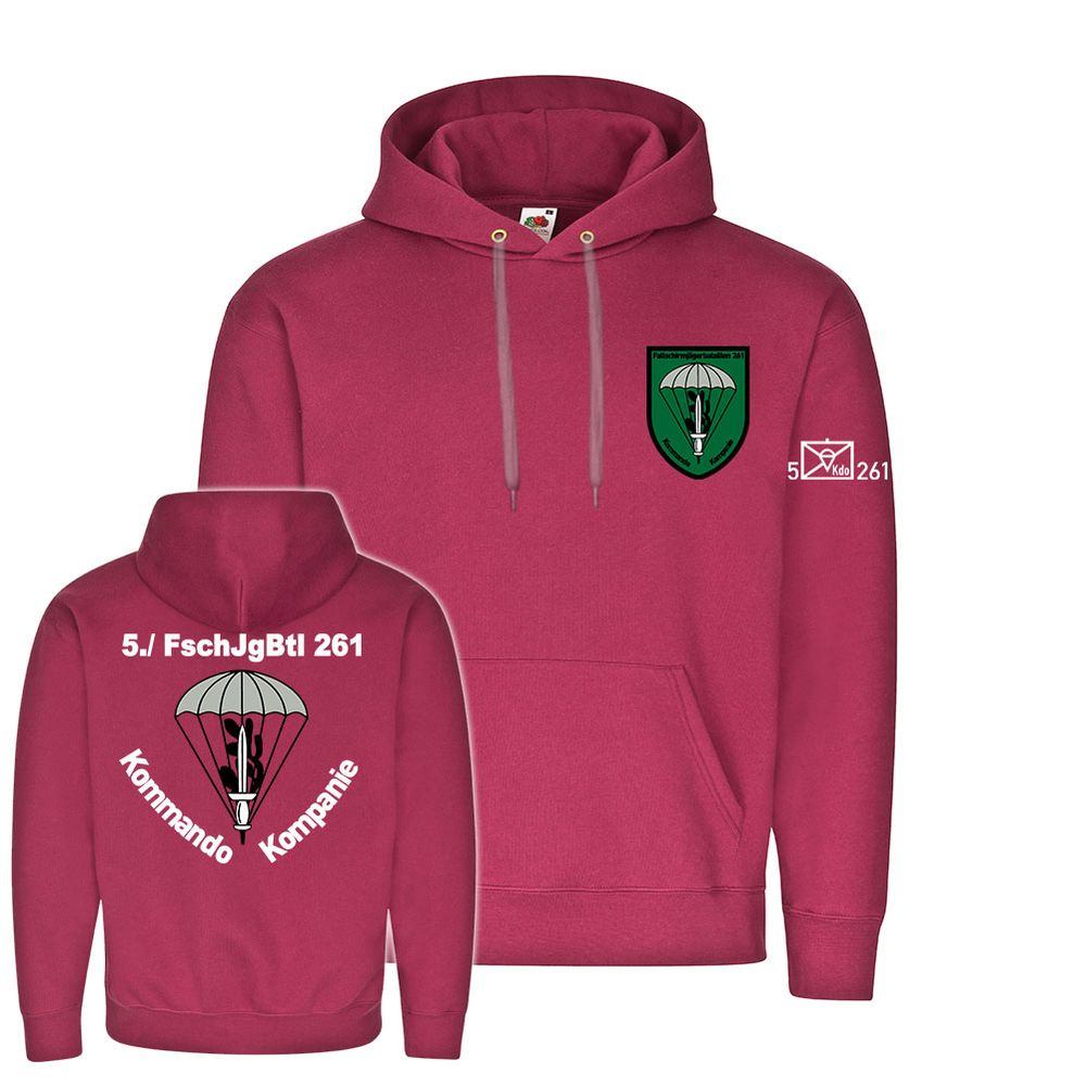Hoodie 5 FschJgBtl 261 Fallschirmjäger Kommando Kompanie Taktische Zeichen#22472