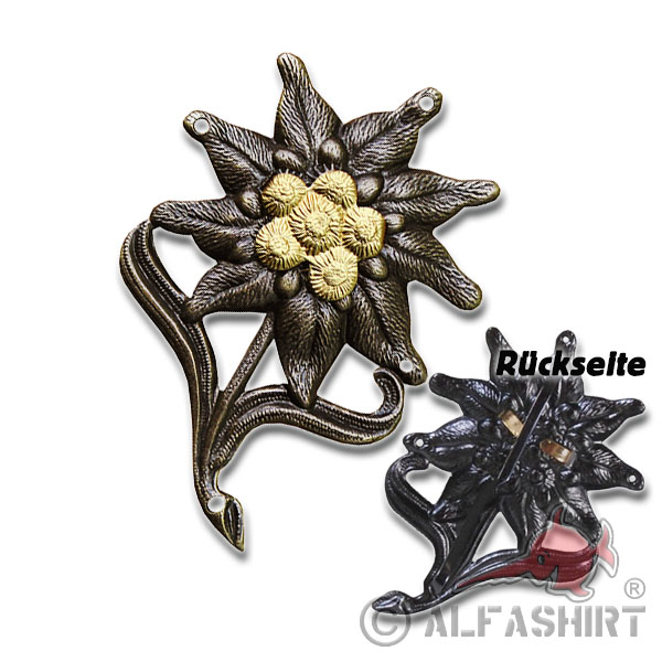 Edelweiss Metall Abzeichen Gebirgsjäger Edelweiß Gerg Mütze Bundeswehr #20373