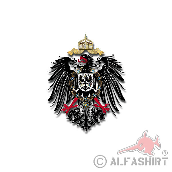 Wall Decal German Kaiser Empire TYP3 for bonnet 45x56cm # A4321