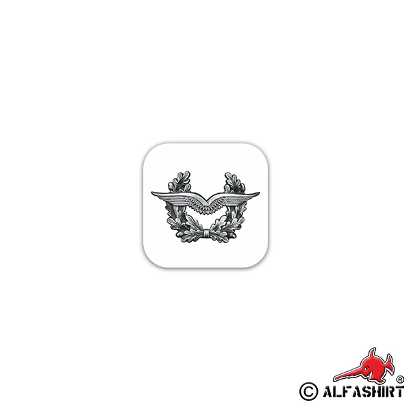 Sticker Beret Badge Luftwaffe Air Force BW Army 7x7cm A2454