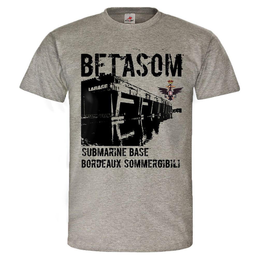 Betasom U-Boot Bunker Regia Marina Italiana Sommergibile T Shirt #25872