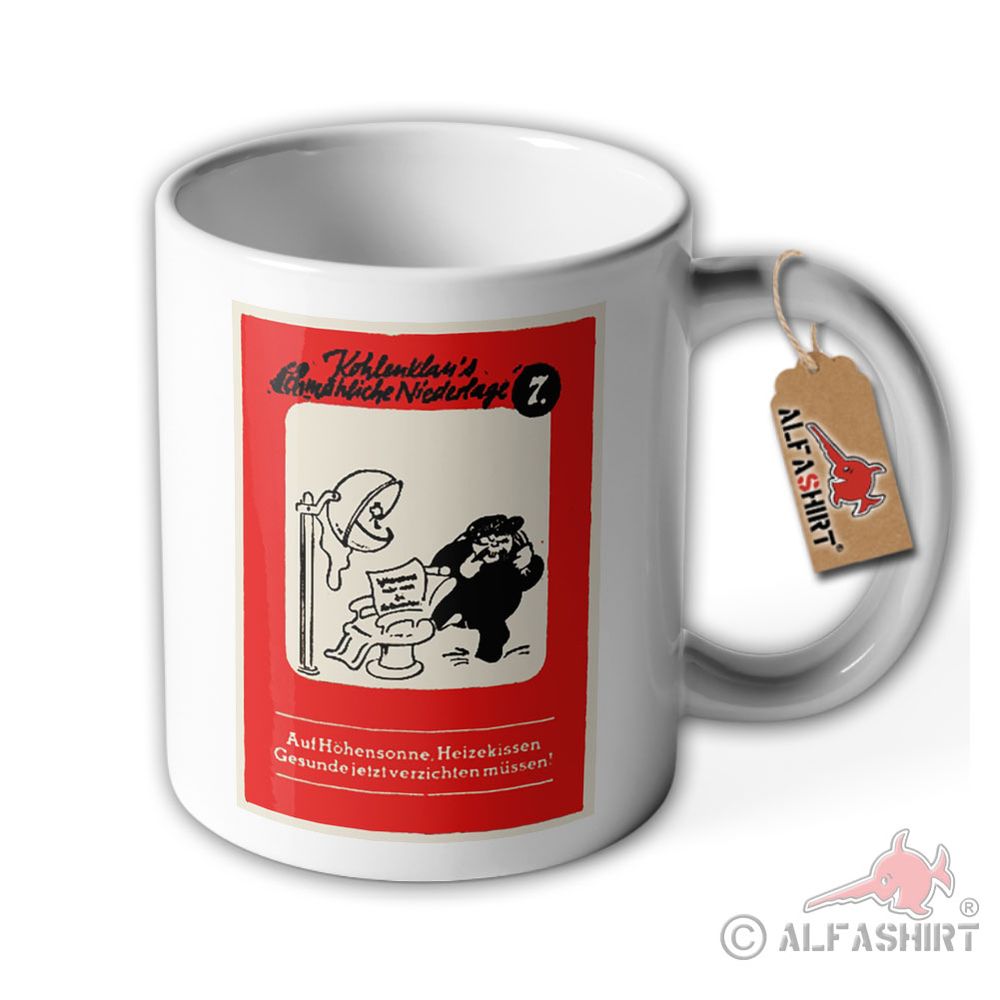 Tasse Kohlenklau Bild 7 geht um ! Fasst Ihn ! Warnung vor Dieb ! Becher #40424