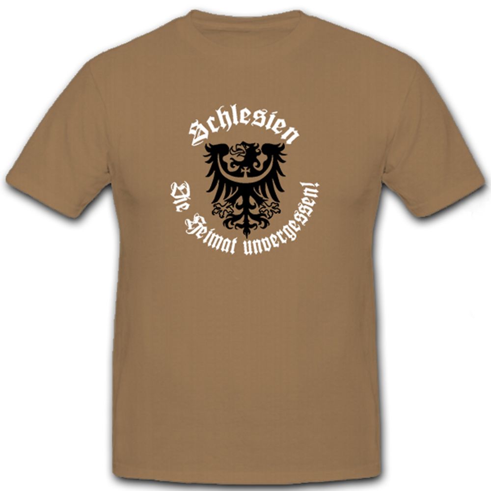 Schlesien die Heimat unvergessen Breslau Preußen Adler - T Shirt #6532