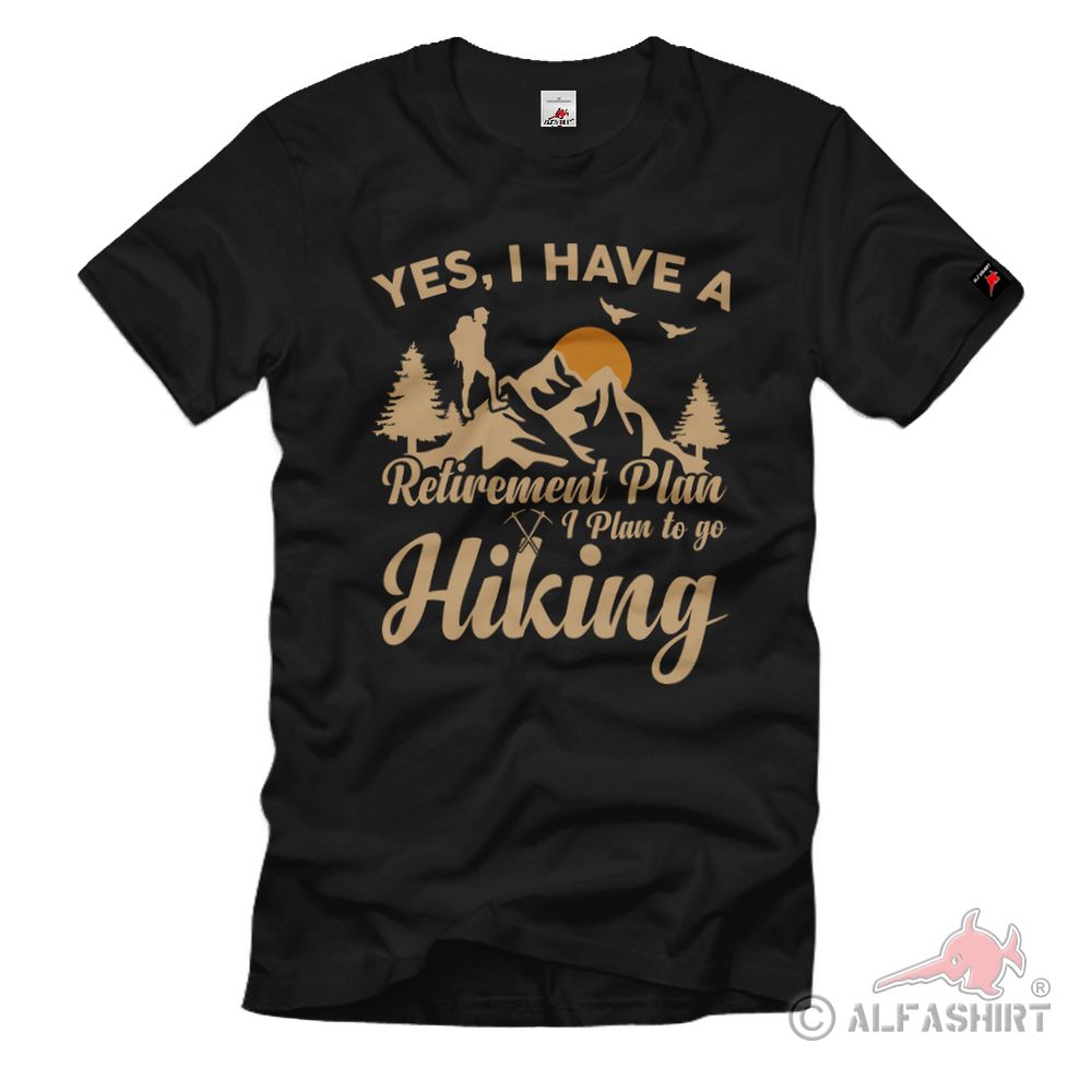 Wanderlust Hobbie Wandern Wald Berge Alpen T Shirt #40227