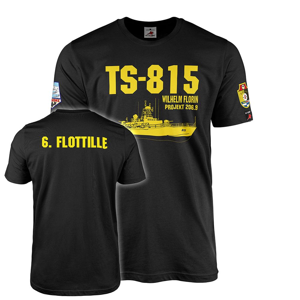 T-Shirt TS 815 Wilhelm Florin Torpedoschnellboot Projekt 206 NVA #44741