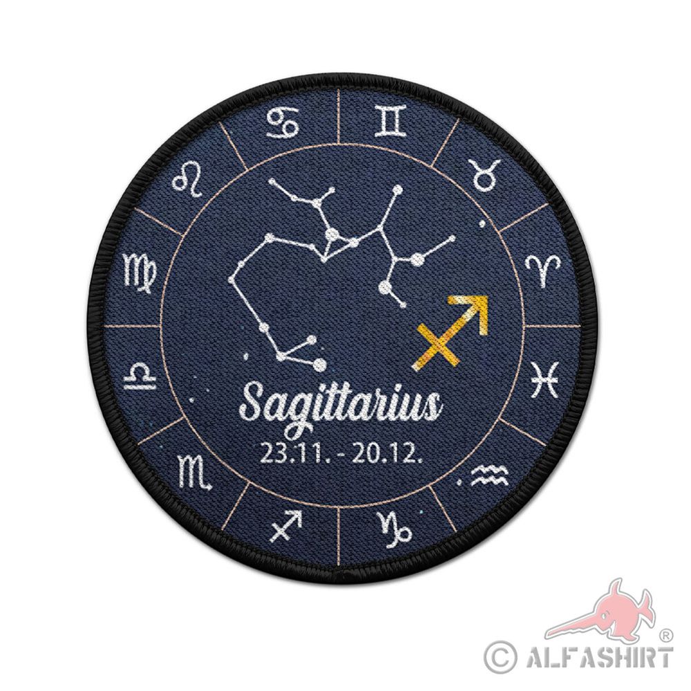 Patch 9cm zodiac signs Sagittarius Sagittarius November Arrow #42996