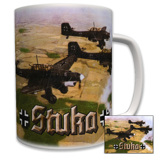 Stukas in the overflight dive bomber LW Luftwaffe army cup mug coffee # 6190