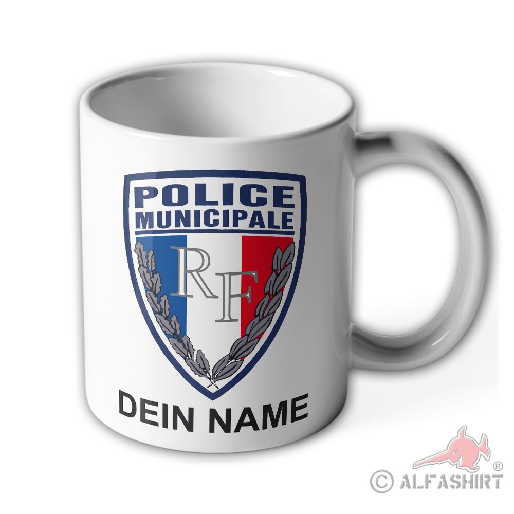 Personalized cup France France Police Municipale City Police #43441