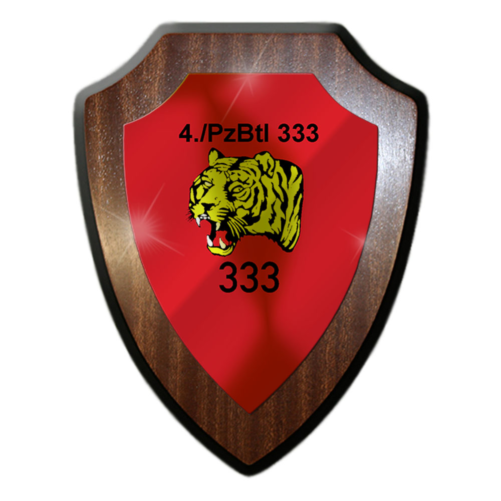 Heraldic shield 4 PzBtl 333 Panzer battalion Panzer Bundeswehr BW Army # 27920