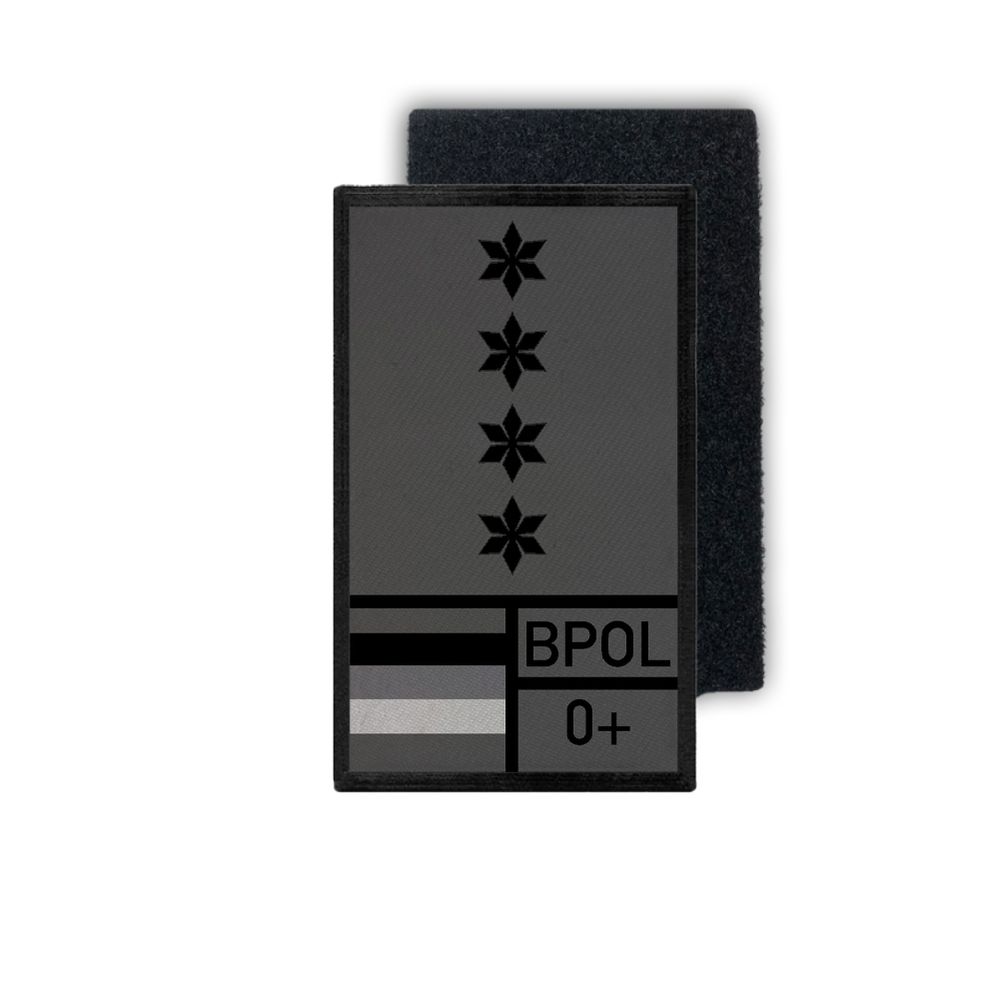 Rank Patch Polizeihauptkommisar A12 Bundespolizei BPOL 9,8cm x 6 #34949