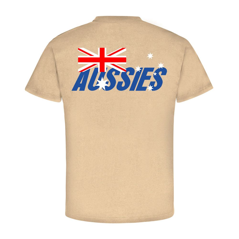 Aussies Australien Down Under Kangaroo Känguru Militär Wappen - T Shirt #8534