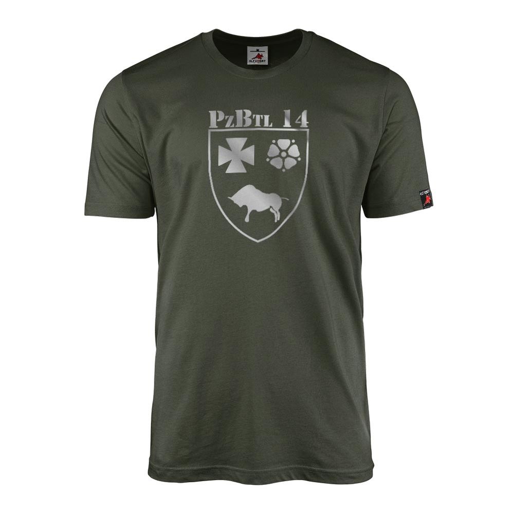 Panzerbataillon 14 Bundeswehr Wappen Abzeichen Pzbtl 14 T Shirt #2804