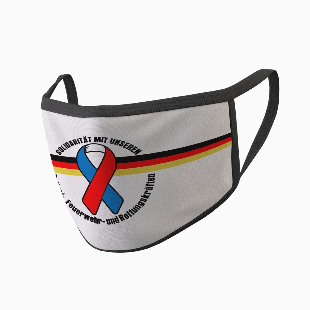 Maske Polizei Feuerwehr Rettungskräfte Nase Deutschland Solidarität #34666