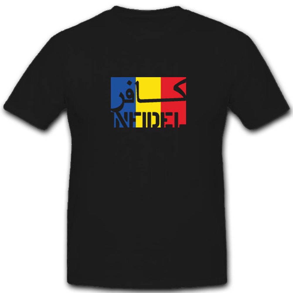Infidel-Rumänien Infidel ungläubiger ISAF Anti Terror Fahne- T Shirt #7584