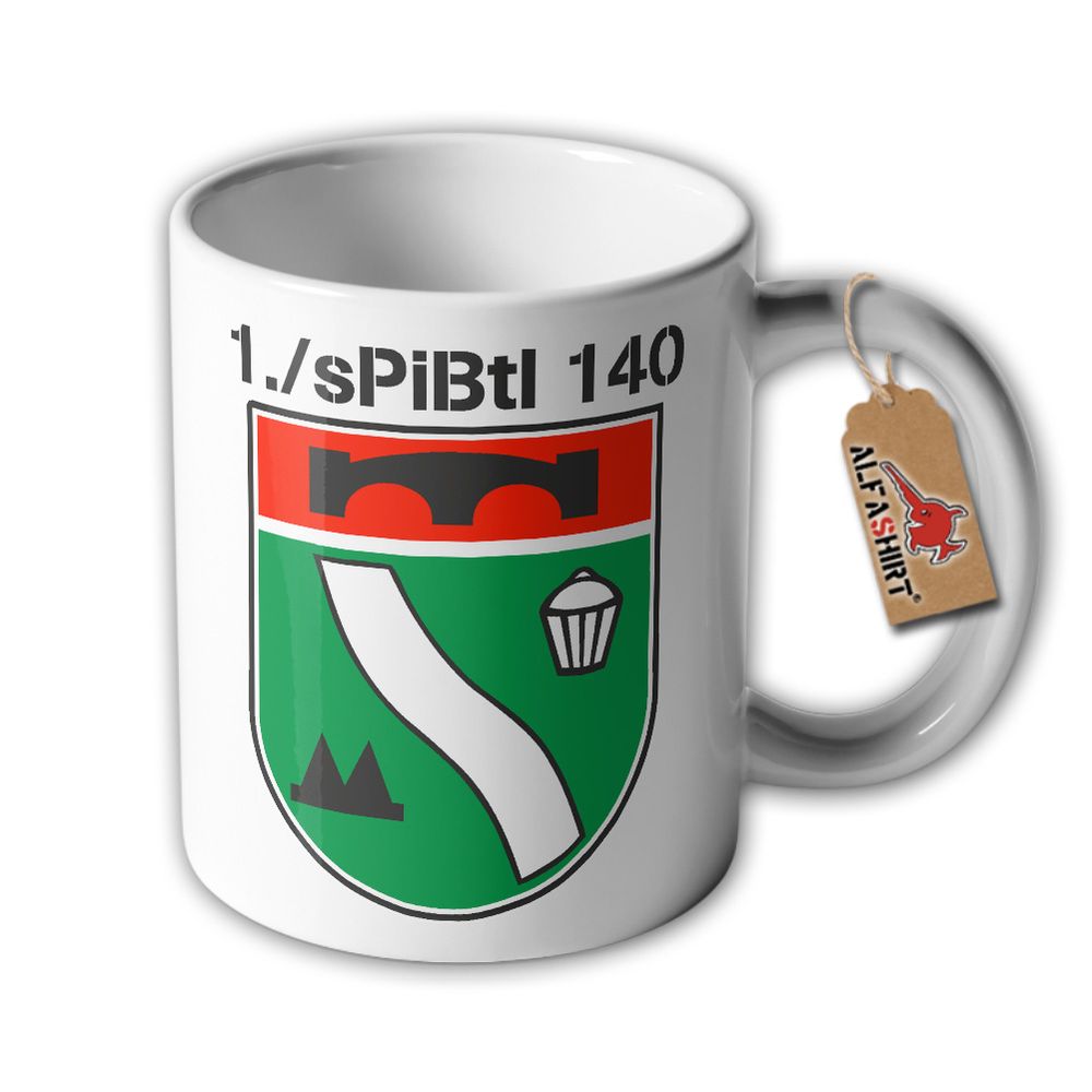 Tasse 4 sPiBtl 140 Pionier-Bataillon Bundeswehr Kompanie Einheit Wappen #34212