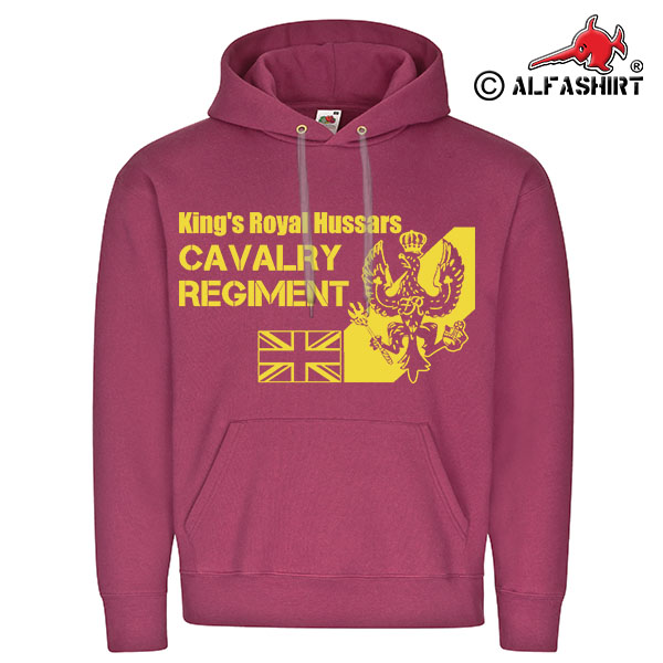 King's Royal Hussars England cavalry regiment British Army BW Hoodie # 17392