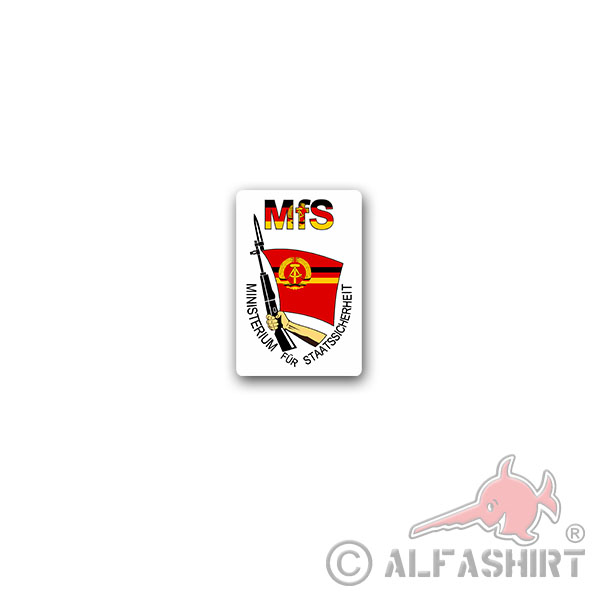 MfS Stasi Aufkleber Sticker Ministerium Staatssicherheit 5x7cm#A3589