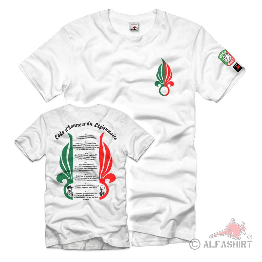 Thomas Gast Code d'honneur du Légionnaire Code of Honor Légion T-Shirt # 36630