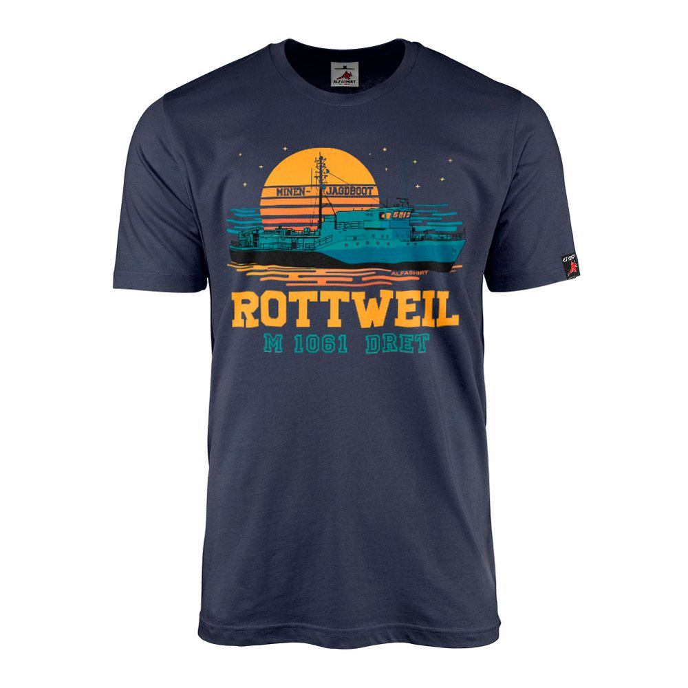 Mine hunter Rottweil M1061 DRET Boat Bundeswehr Marine T-Shirt#46338