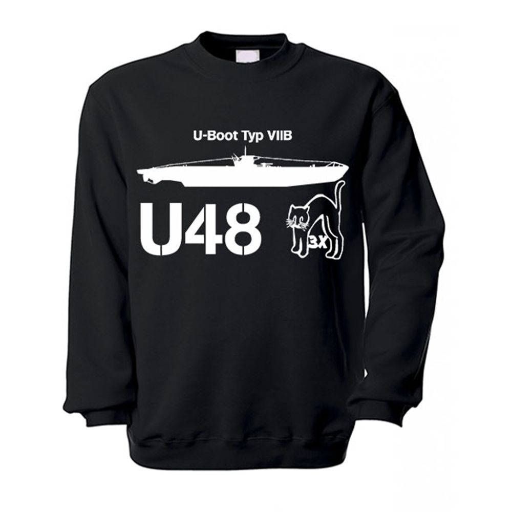 Submarine Type VIIB U 48 Marine Wh 3x Black Cat WK 2 Submarine Sweater # 13556