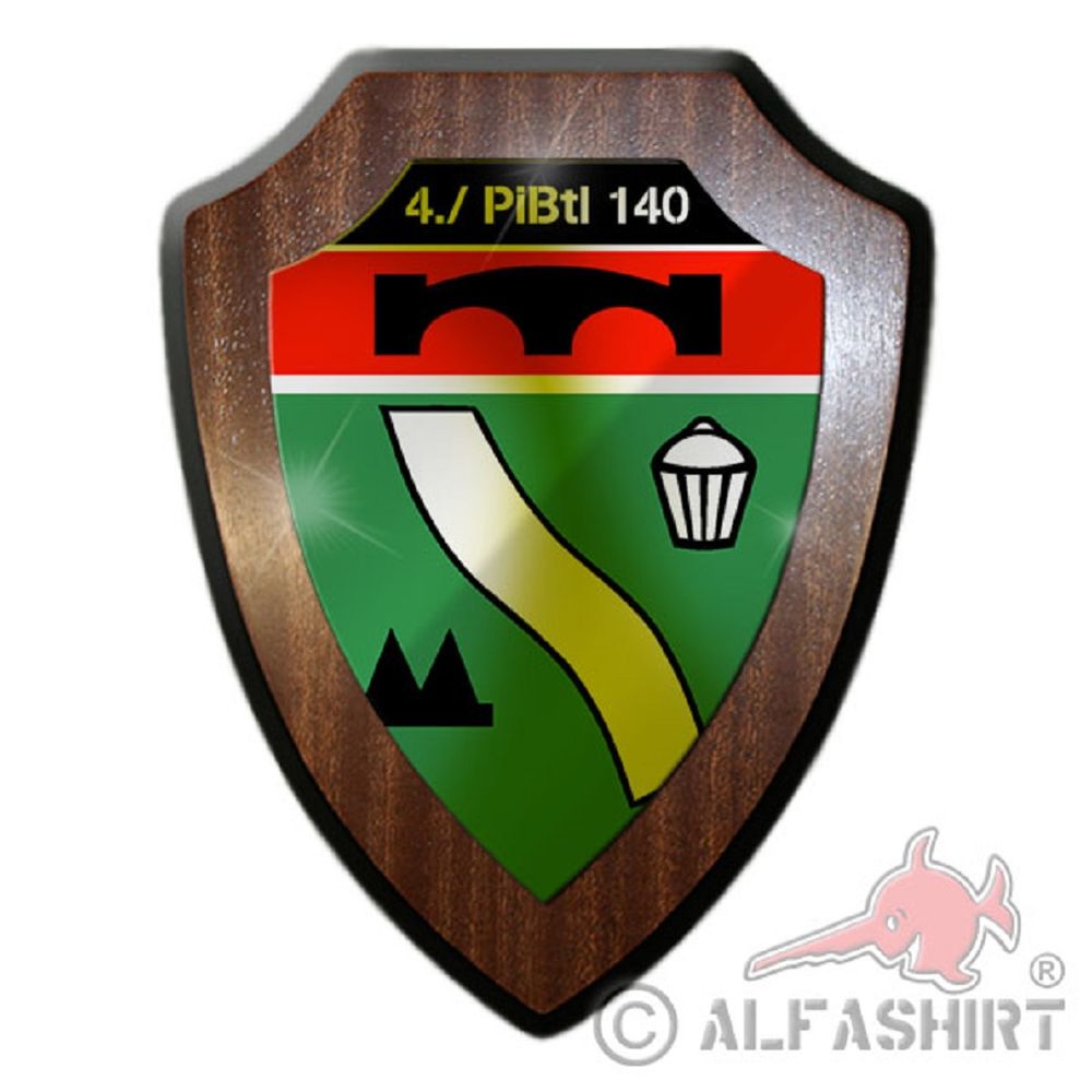 Heraldic shield - 4 PiBtl 140 Pioneer Battalion Emmerich Rhein Reservist #19521