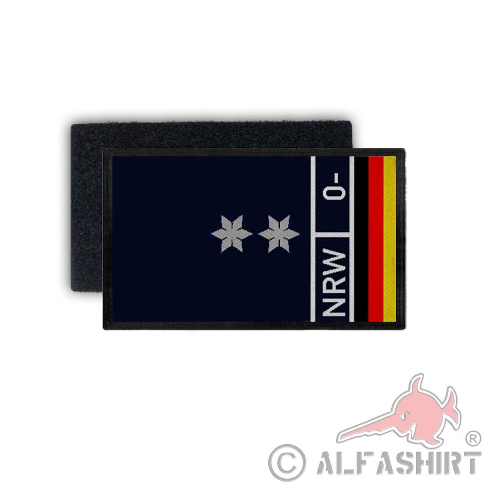 Patch Polizeioberkommissar POK POKin Stern Blood Rang Polizei 9,8x6cm #30855