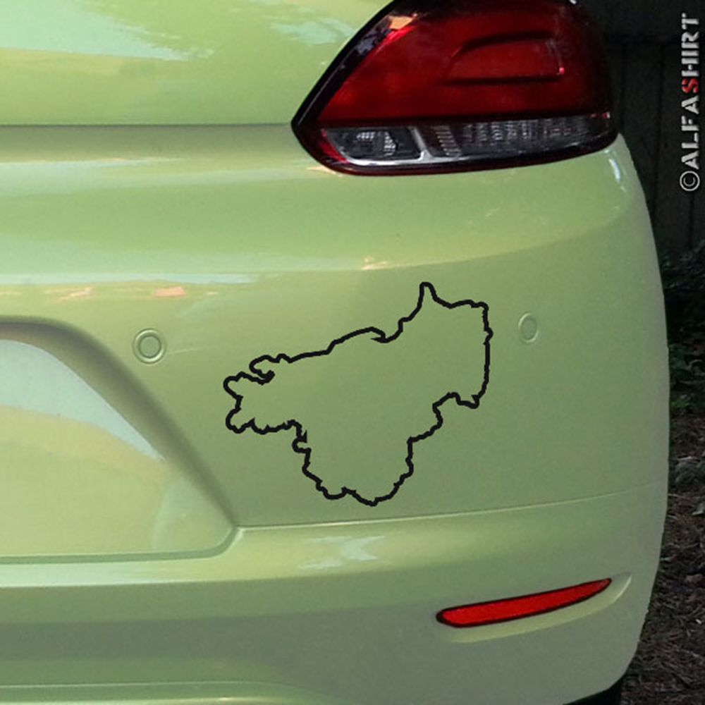 Sticker outline Prussia map Imperial Kingdom 10x8 cm # A254