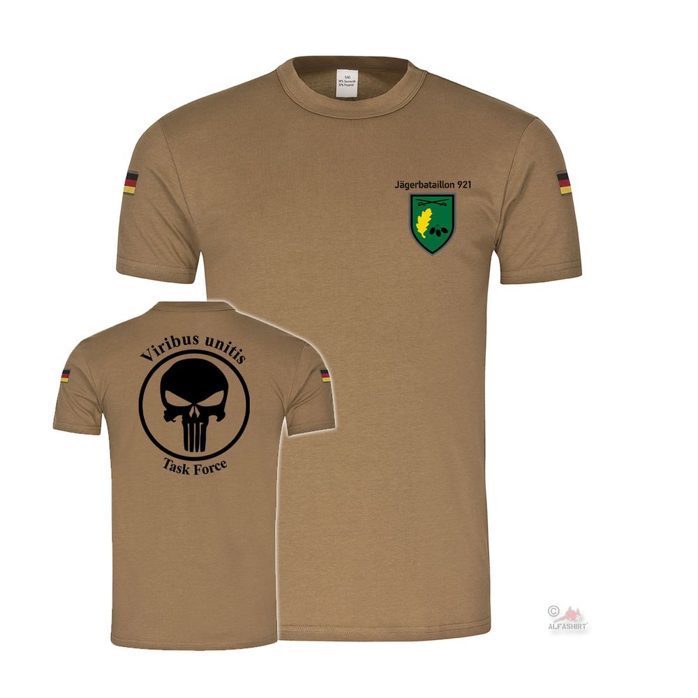 BW Tropen Jägerbataillon 921 JgBtl Jäger Viribus Scharfschütze T-Shirt #42239