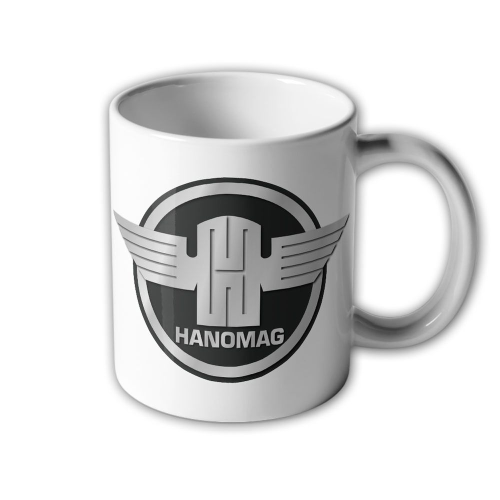 Mug Hanomag emblem tractor car logo coat of arms badge vintage machine # 33195