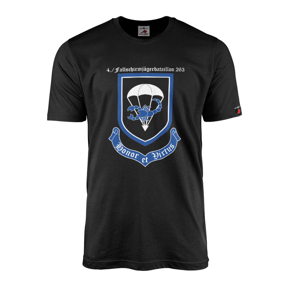 T-Shirt 4 FschJgBtl 263 Parachute Battalion Company German Armed Forces #20307